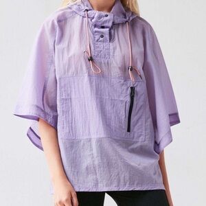 Silence & Noise light purple nylon rain poncho